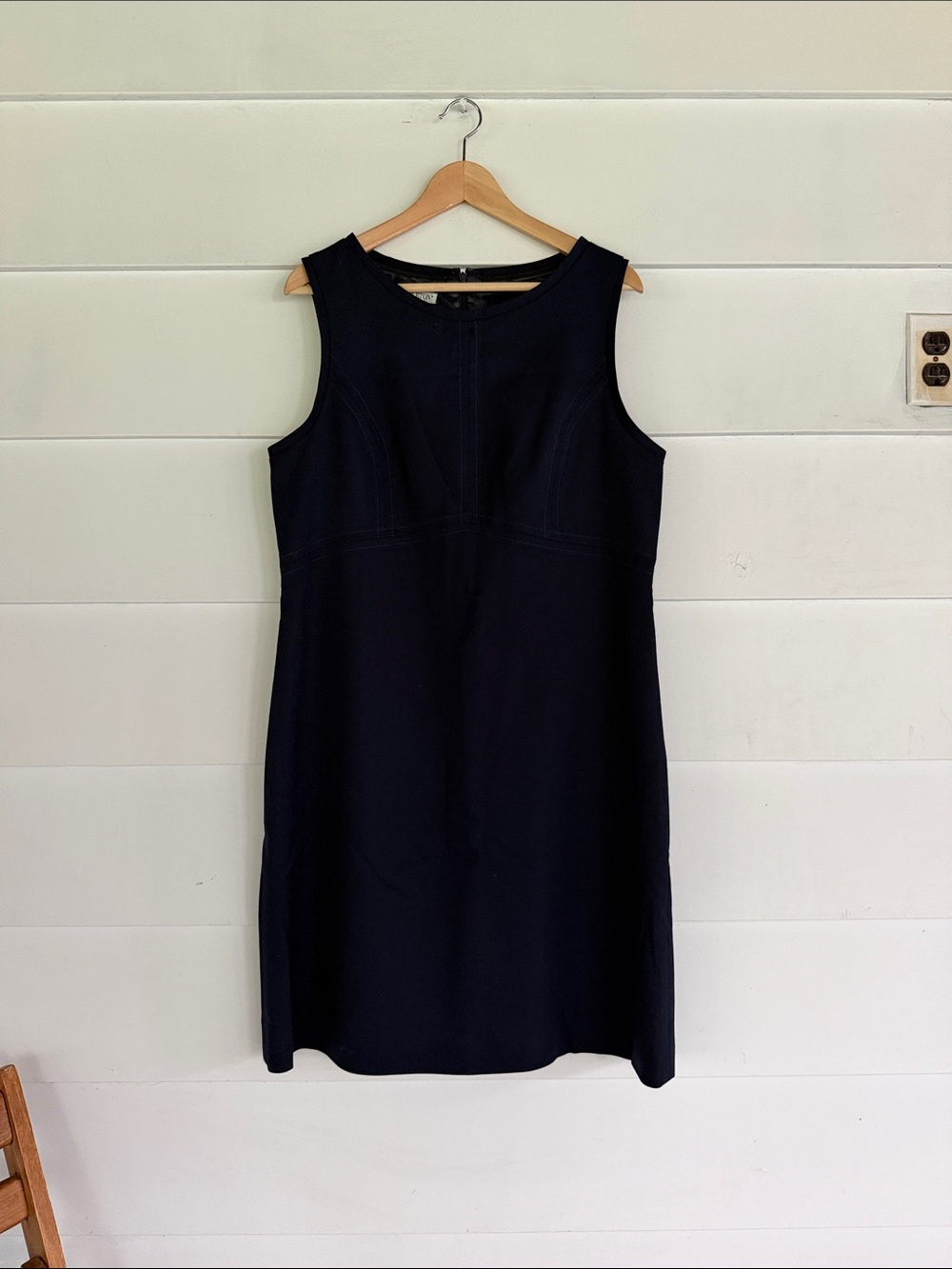 Pendleton Navy Sleeveless Sheath Dress